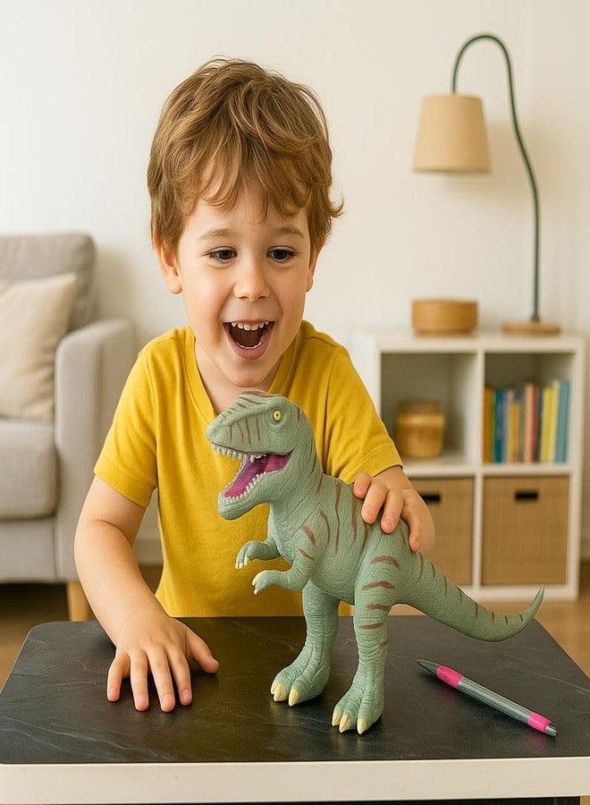 DTR Creation Tyrannosaurus Rex Dinosaur Toy - 34cm Realistic Soft Plastic T-Rex Figure for Kids | Educational Prehistoric Animal Model | Birthday Gift for Boys & Girls - Image 3